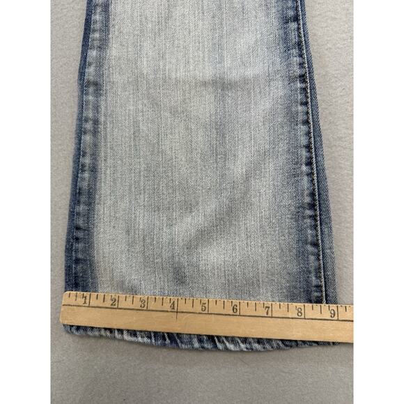 VTG Levi's 518 Jeans Womens 7M Juniors Faded Wash Bleached Look Superlow Bootcut - Picture 2 of 14